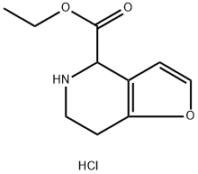 ethyl 4H,5H,6H,7H-furo[3,2-c]pyridine-4-carboxylate hydrochloride Structural