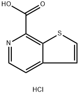 thieno[2,3-c]pyridine-7-carboxylic acid hydrochloride Structural