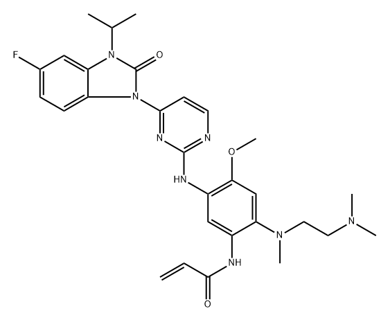Mutated EGFR-IN-2 (compound 91) Structural