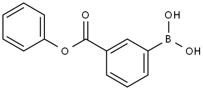 (3-(Phenoxycarbonyl)phenyl)boronic acid Structural