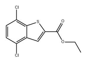 ethyl 4,7-dichloro-1-benzothiophene-2-carboxylate Structural