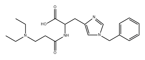 Histidine, (N,N-diethyl-β-alanyl)-1-(phenylmethyl)- Structural