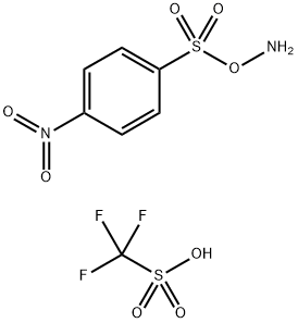 O-((4-nitrophenyl)sulfonyl)hydroxylammonium trifluoromethanesulfonate Structural