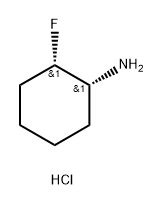 rac-(1R,2S)-2-fluorocyclohexan-1-amine hydrochloride, cis Structural