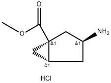 rac-methyl (1R,3R,5R)-3-aminobicyclo[3.1.0]hexane-1-carboxylate hydrochloride Structural