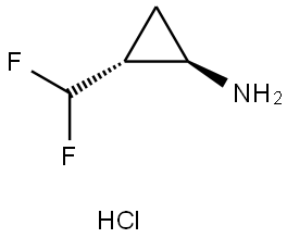 Rac-(1R,2R)-2-(difluoromethyl)cyclopropan-1-amine HCl Structural