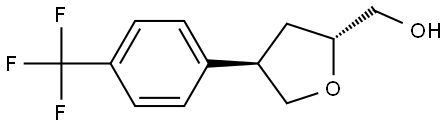 [(2R,4R)-4-[4-(Trifluoromethyl)phenyl]oxolan-2-yl]methanol Structural