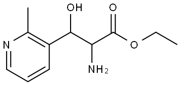 Ethyl 2-amino-3-hydroxy-3-(2-methylpyridin-3-yl)propanoate Structural