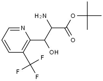 tert-Butyl 2-amino-3-hydroxy-3-[3-(trifluoromethyl)pyridin-2-yl]propanoate Structural