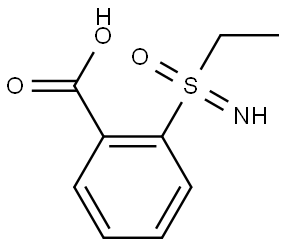 2-[Ethyl(imino)oxo-lambda6-sulfanyl]benzoic acid Structural