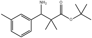 Benzenepropanoic acid, β-amino-α,α,3-trimethyl-, 1,1-dimethylethyl ester Structural