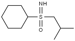Cyclohexyl(imino)(2-methylpropyl)-lambda6-sulfanone Structural
