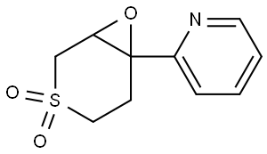 6-(Pyridin-2-yl)-7-oxa-3lambda6-thiabicyclo[4.1.0]heptane-3,3-dione Structural