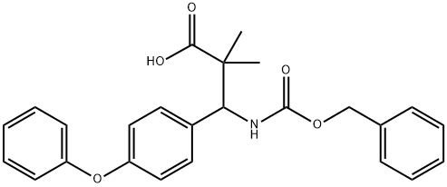 Benzenepropanoic acid, α,α-dimethyl-4-phenoxy-β-[[(phenylmethoxy)carbonyl]amino]- Structural