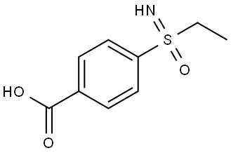 4-(Ethylsulfonimidoyl)benzoic acid Structural