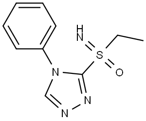 Ethyl(imino)(4-phenyl-4H-1,2,4-triazol-3-yl)-lambda6-sulfanone Structural