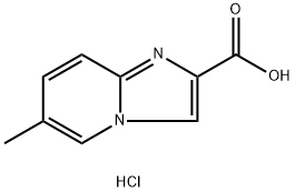 Imidazo[1,2-a]pyridine-2-carboxylic acid, 6-methyl-, hydrochloride (1:1) Structural