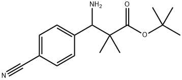 Benzenepropanoic acid, β-amino-4-cyano-α,α-dimethyl-, 1,1-dimethylethyl ester Structural