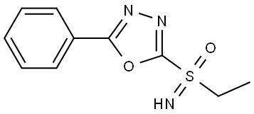 Ethyl(imino)(5-phenyl-1,3,4-oxadiazol-2-yl)-lambda6-sulfanone Structural