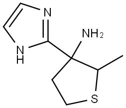 3-(1H-Imidazol-2-yl)-2-methylthiolan-3-amine Structural