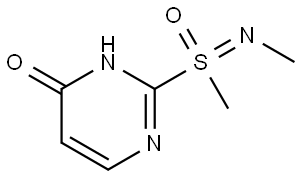 2-[Methyl(methylimino)oxo-lambda6-sulfanyl]pyrimidin-4-ol Structural