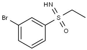 (3-Bromophenyl)(ethyl)(imino)-l6-sulfanone Structural