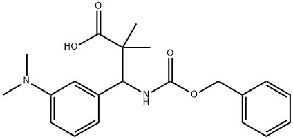 Benzenepropanoic acid, 3-(dimethylamino)-α,α-dimethyl-β-[[(phenylmethoxy)carbonyl]amino]- Structural