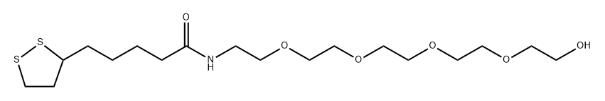Lipoamido-PEG4-alcohol Structural