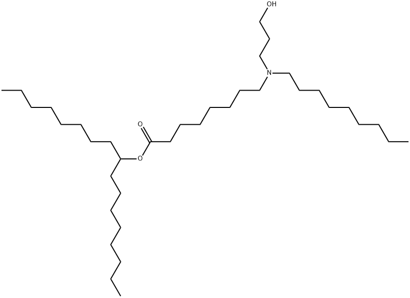 Heptadecan-9-yl 8-((3-hydroxypropyl)(nonyl)amino)octanoate Structural