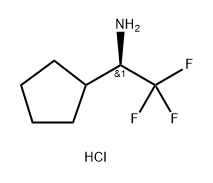 Cyclopentanemethanamine, α-(trifluoromethyl)-, hydrochloride (1:1), (αR)- Structural