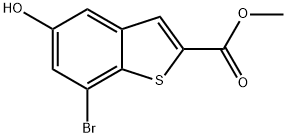Methyl 7-bromo-5-hydroxybenzo[b]thiophene-2-carboxylate Structural