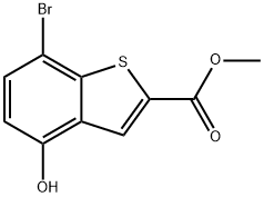 Methyl 7-bromo-4-hydroxybenzo[b]thiophene-2-carboxylate Structural