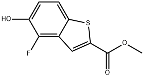 Methyl 4-fluoro-5-hydroxybenzo[b]thiophene-2-carboxylate Structural