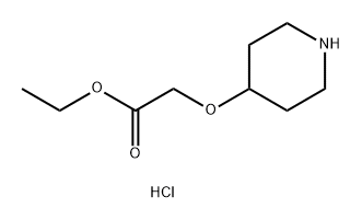 ethyl 2-(piperidin-4-yloxy)acetate Hydrochloride Structural