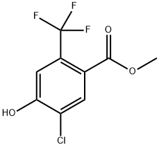 Methyl 5-chloro-4-hydroxy-2-(trifluoromethyl)benzoate Structural