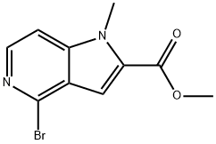 methyl 4-bromo-1-methyl-1H-pyrrolo[3,2-c]pyridine-2-carboxylate Structural