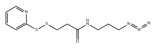 N-(3-azidopropyl)-3-(pyridin-2-yldisulfaneyl)propanamide Structural