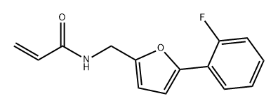 N-{[5-(2-fluorophenyl)furan-2-yl]methyl}prop-2-en
amide Structural