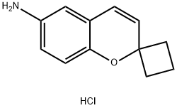 spiro[chromene-2,1''-cyclobutane]-6-amine hydrochloride Structural