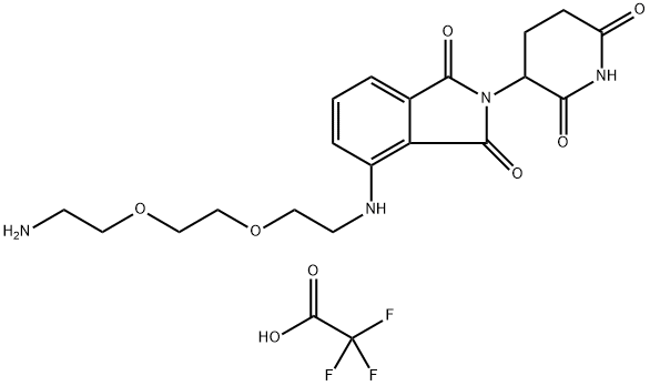 Thalidomide-NH-PEG2-C2-NH2 (TFA) Structural