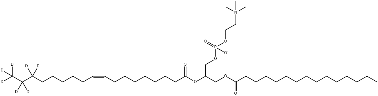 3,5,8-Trioxa-4-phosphahexacos-17-en-24,24,25,25,26,26,26-d7-1-aminium, 4-hydroxy-N,N,N-trimethyl-9-oxo-7-[[(1-oxopentadecyl)oxy]methyl]-, inner salt, 4-oxide, (17Z)- Structural
