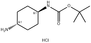 Carbamic acid, N-(trans-4-aminocyclohexyl)-, 1,1-dimethylethyl ester, hydrochloride (1:2) Structural