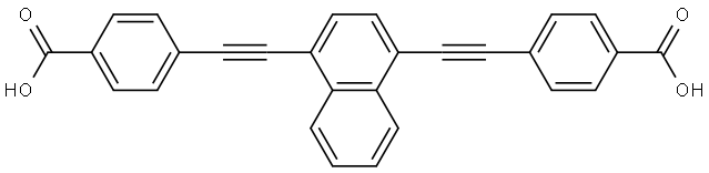 Benzoic acid, 4,4′-(1,4-naphthalenediyldi-2,1-ethynediyl)bis- Structural