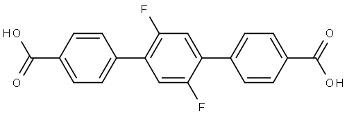 [1,1′:4′,1′′-Terphenyl]-4,4′′-dicarboxylic acid, 2′,5′-difluoro- Structural