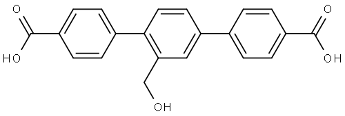 1,1':4',1''-Terphenyl]-4,4''-dicarboxylic acid, 2'-hydroxymethyl- Structural