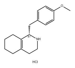 Isoquinoline, 1,2,3,4,5,6,7,8-octahydro-1-[(4-methoxyphenyl)methyl]-, hydrochloride (1:1), (1S)- Structural