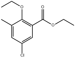 Ethyl 5-chloro-2-ethoxy-3-methylbenzoate Structural