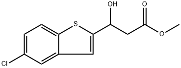 Methyl 5-chloro-β-hydroxybenzo[b]thiophene-2-propanoate Structural