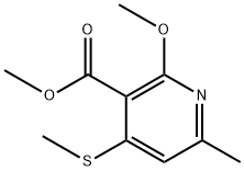 Methyl 2-methoxy-6-methyl-4-(methylthio)nicotinate Structural