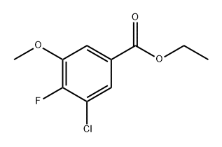 Ethyl 3-chloro-4-fluoro-5-methoxybenzoate Structural